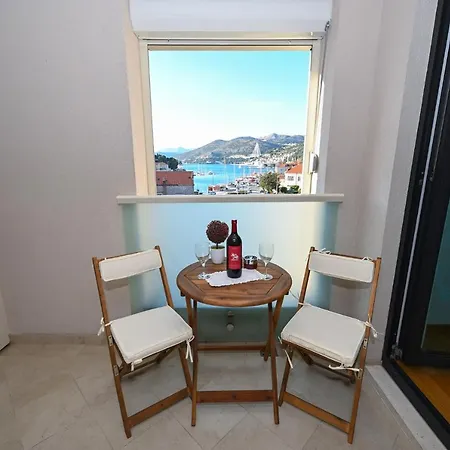 아파트 Sea View Porto With Secured Private Parking 두브로브니크