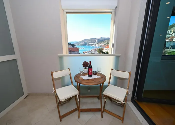 公寓 Sea View Porto With Secured Private Parking 杜布罗夫尼克